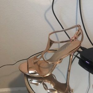 Rose gold heels